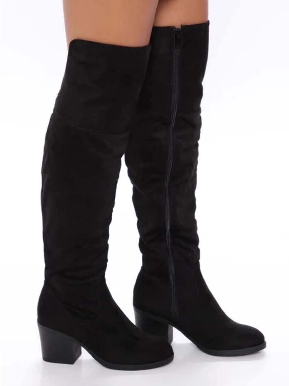 Fashion Nova Black Over The Knee Boots